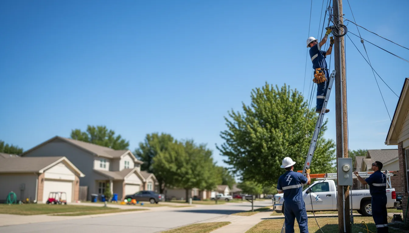 Residential electrician providing installation services in Freeport, ME